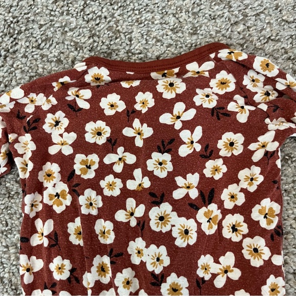 Little Sleepies Mocha Blossom Zippy Size 3-6mo - Picture 5 of 11